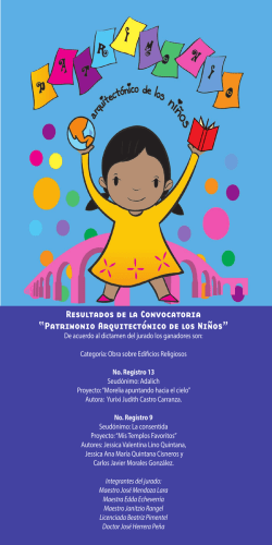 Patrimonio Arquitect&oacute;nico de los Ni&ntilde;os