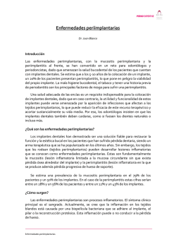 Enfermedades periimplantarias