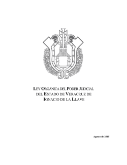ley org&aacute;nica del poder judicial del estado de veracruz de ignacio de
