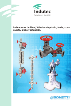 Indicadores de Nivel, V&aacute;lvulas de pist&oacute;n, fuelle, com