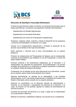 Direcci&oacute;n de Sanidad e Inocuidad Alimentaria