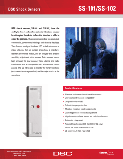 DSC Shock Sensors SS-101/SS-102