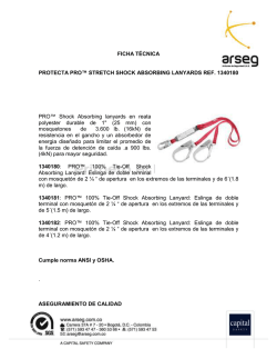 FICHA T&Eacute;CNICA PROTECTA PRO&trade; STRETCH SHOCK