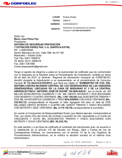 Se&ntilde;or (a): Mario Jos&eacute; P&eacute;rez Paz Presidente.- SISTEMA