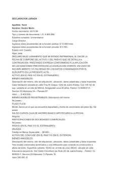 DECLARACION JURADA Apellido: Terr&eacute; Nombre: Hector Mario
