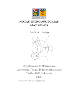 Notas b&aacute;sicas de calculo para ingenier&iacute;a