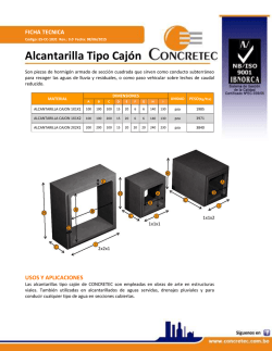 Alcantarilla Caj&oacute;n