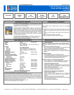 Boletin T&eacute;cnico - Sherwin Williams