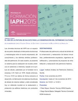 Silicatos - Instituto Andaluz del Patrimonio Hist&oacute;rico