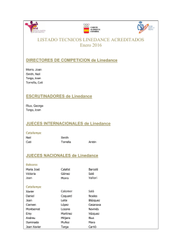 Listado de T&eacute;cnicos Enero 2016