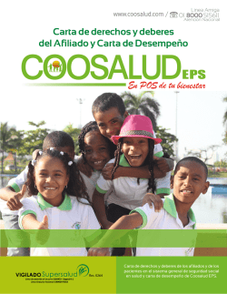 Carta de derechos y deberes del Afiliado y Carta de