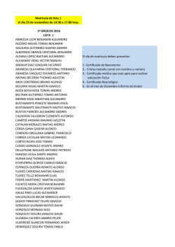 listados1basico 2016 - Colegio Polivalente Don Orione