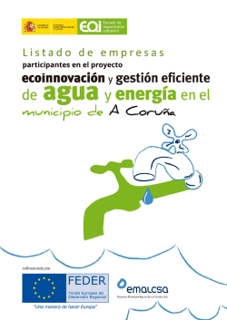 Listado de empresas participantes Cofinanciado por: