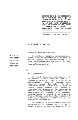 mensaje de se la presidenta de la republica con el que se inicia un