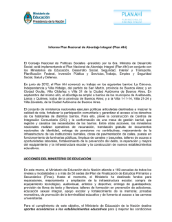 Plan Ah&iacute; - Ministerio de Educaci&oacute;n