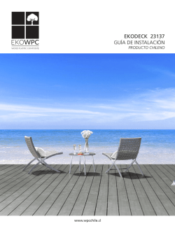 EKODECK 23137 GU&Iacute;A DE INSTALACI&Oacute;N