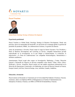 Pascal Touchon - Novartis Oncology Espa&ntilde;a