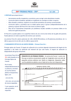 Gu&iacute;a Prismas Press-On - Promoci&oacute;n optom&eacute;trica