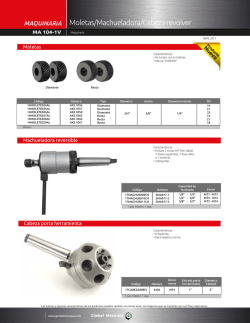 Moletas/Machueladora/Cabeza revolver