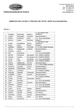 Descargar &Oacute;rdenes de salida - Federaci&oacute;n Madrile&ntilde;a Patinaje