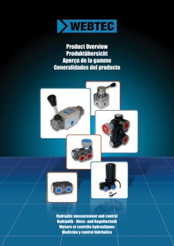 Product Overview Produkt&uuml;bersicht Aper&ccedil;u de la gamme