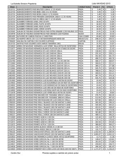 La Estrella Division Papeleria Lista NAVIDAD 2015 Centro Sur
