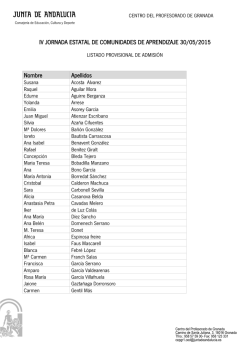 ar3221_150511 Listado provisional de admisi&oacute;n