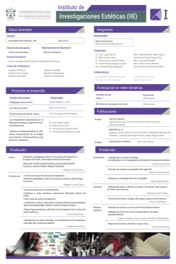 Investigaciones Est&eacute;ticas (IIE) - Centro Universitario de Arte