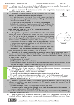 2&ordm; Bachillerato - F&iacute;sica - Problemas PAU