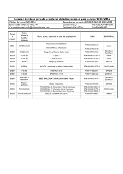 3&deg; y 4&deg; de ESO.