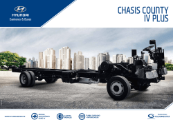 CHASIS COUNTY IV PLUS - Hyundai Camiones y Buses