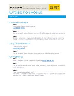 AUTOGESTION MOBILE - Autogesti&oacute;n de Proveedores