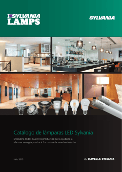 Cat&aacute;logo de l&aacute;mparas LED Sylvania