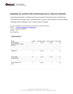 BARRERA DE VAPOR CON POLIETILENO DE 0,1 MM DE ESPESOR