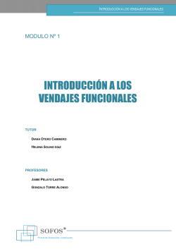 INTRODUCCI&Oacute;N A LOS VENDAJES FUNCIONALES