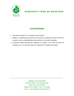 aldosterona - Laboratorio Thomas