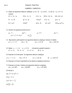 Trabajo Practico numeros complejos
