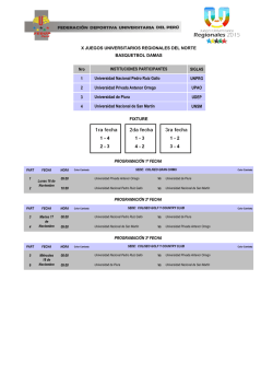 Nro SIGLAS 1 UNPRG 2 UPAO 3 UDEP 4 UNSM Universidad