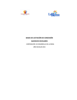 Bases quioscos 2015 - corporacion de desarrollo de la reina