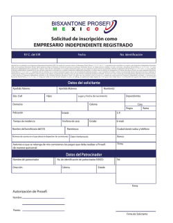 Solicitud de inscripci&oacute;n como EMPRESARIO INDEPENDIENTE