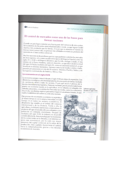 El control de mercados como una de las bases para formar naciones
