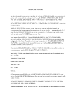LOS 12 PILARES DEL VERBO Los 12 cimientos