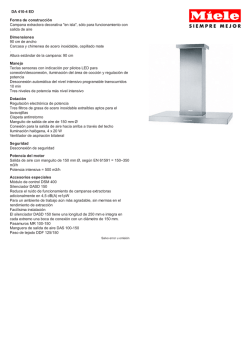 ci&oacute;n/Campanas extractoras/Modelos DA 410