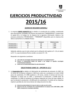 EJERCICIOS PRODUCTIVIDAD