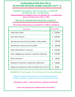 Precios sublimacion telas 29 sept 15