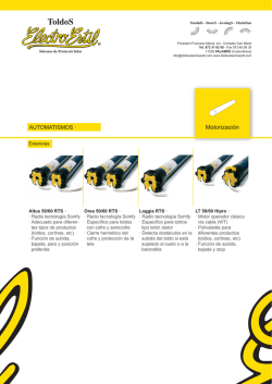 PDF T&eacute;cnico - Toldos Electro Estil