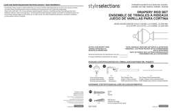 drapery rod set ensemble de tringles &agrave; rideaux juego de varillas