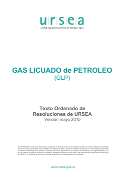 Texto Ordenado de Resoluciones - GLP