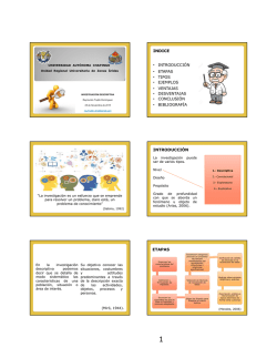 Investigaci&oacute;n Descriptiva - Seminario de Investigaci&oacute;n