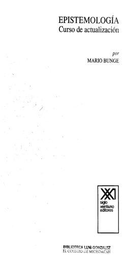 EPISTEMOLOG&Iacute;A Curso de actualizaci&oacute;n
